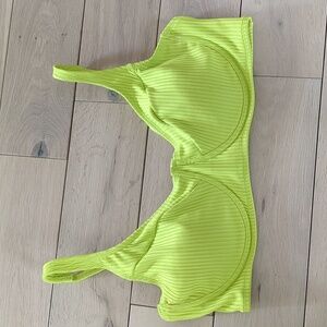 2X Neon Forever 21 + Bikini Swim Top Green Has Underwire